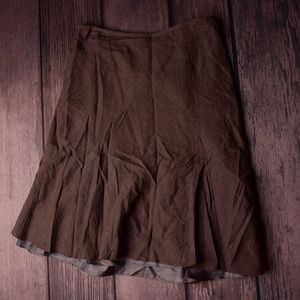 Ann Taylor Brown Skirt